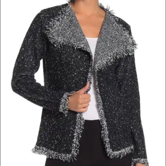 Max Studio NEW Marled Knit Sweater Jacket Size Small - Picture 1 of 8